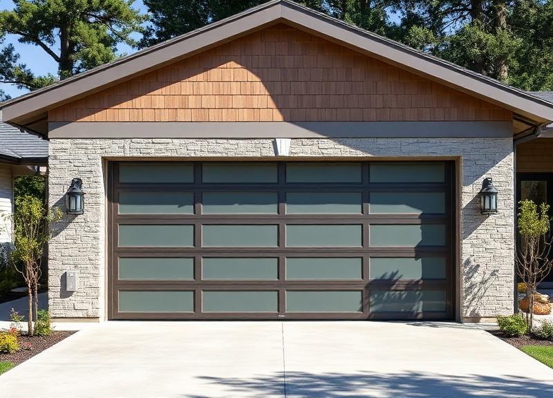 Modern insulated steel garage door showcasing premium construction and energy efficiency